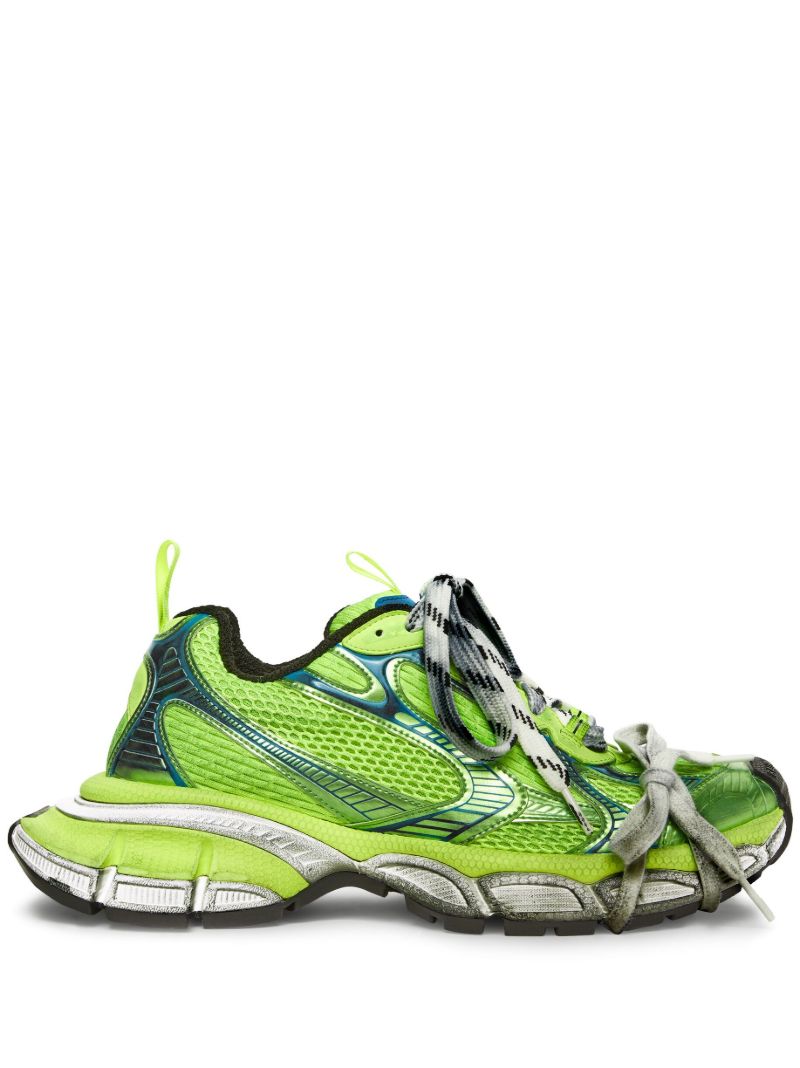 Green 3xl Panelled Sneakers