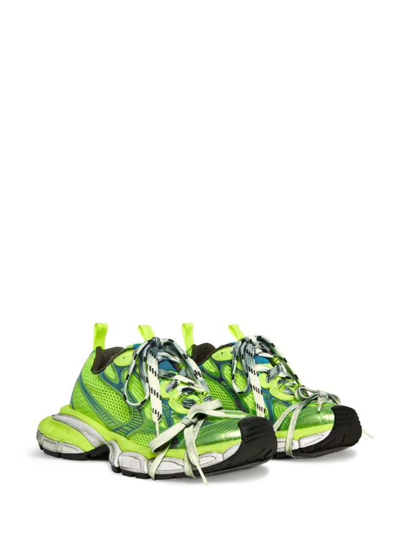 Green 3xl Panelled Sneakers