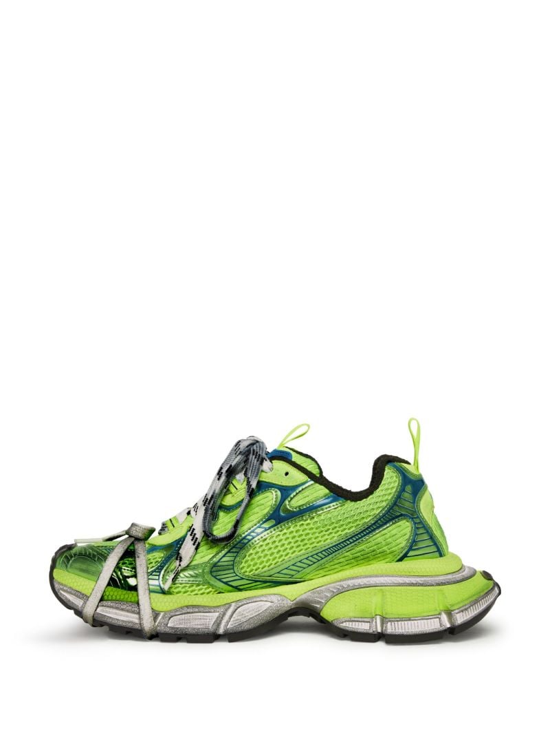 Green 3xl Panelled Sneakers