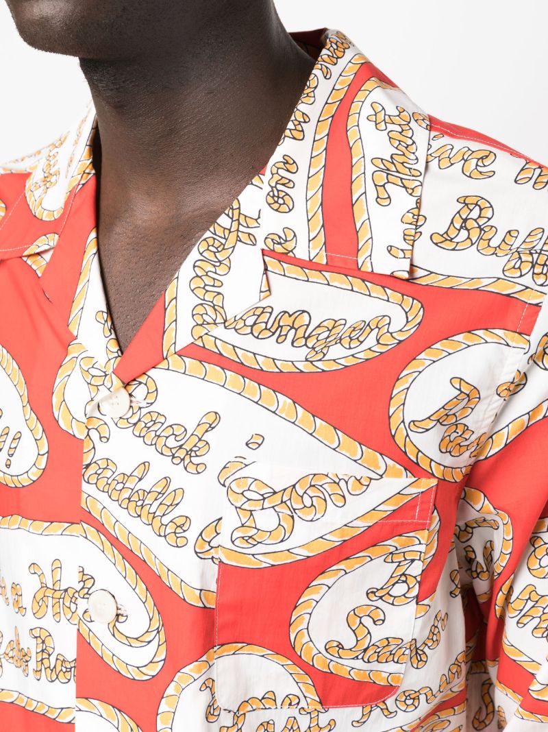 Red Rodeo Slogan Print Shirt