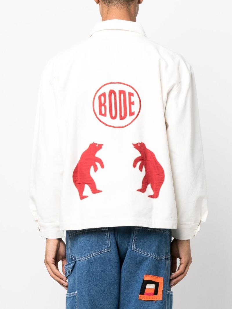 White Boar AppliquÃ_x0083_Â© Jacket