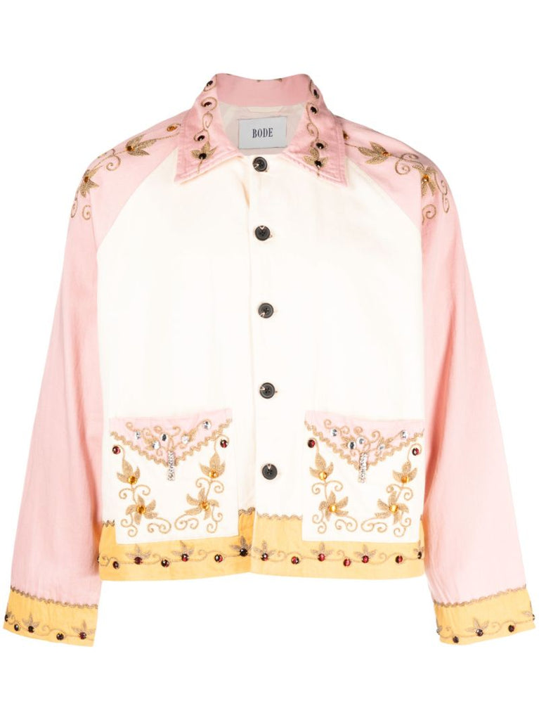Pink Ivy Jewelled Shirt Jacket