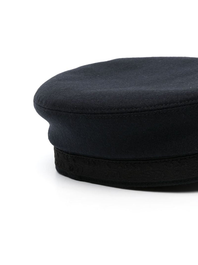 Blue Baker Boy Wool Cap