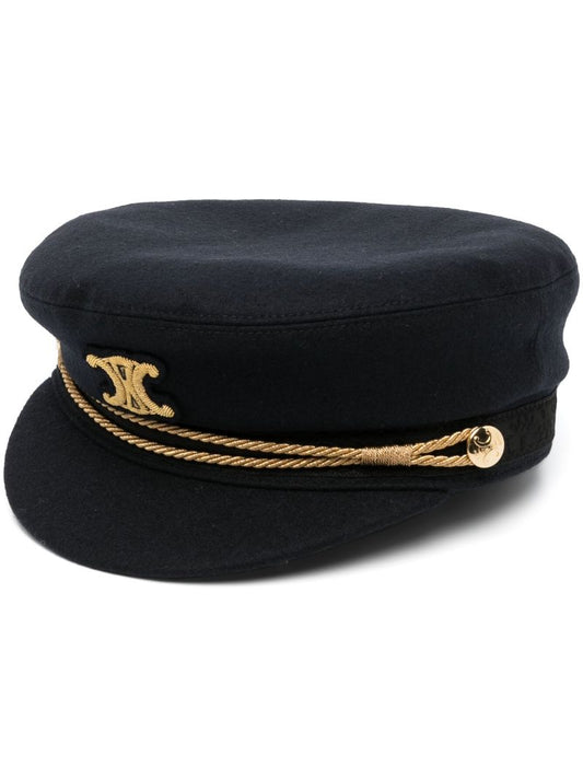 Blue Baker Boy Wool Cap