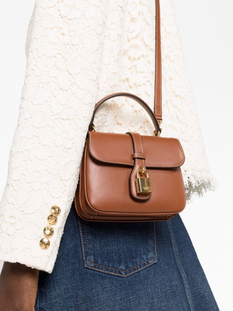 Brown Mini Tabou Leather Bag