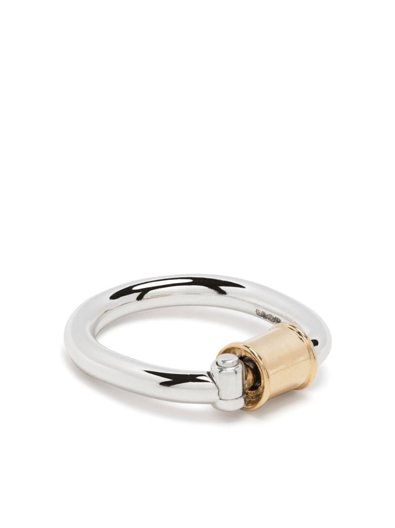 Sterling Silver Trundle Lock Ring