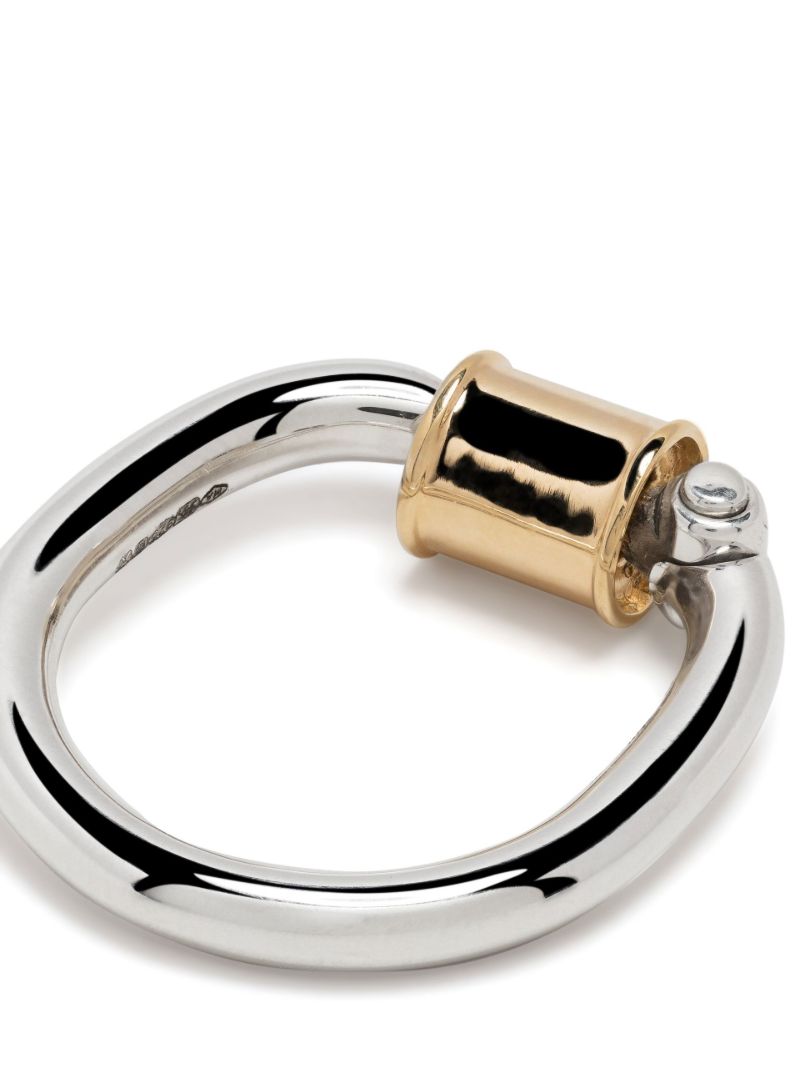 Sterling Silver Trundle Lock Ring