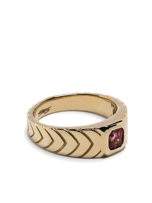 14k Yellow Gold Tourmaline Ring
