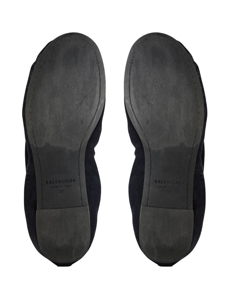 Black Leopold Ballerina Shoes