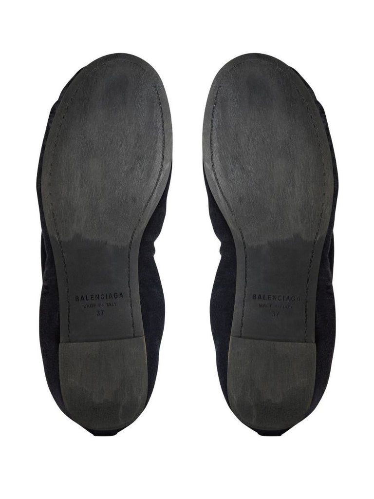 Black Leopold Ballerina Shoes