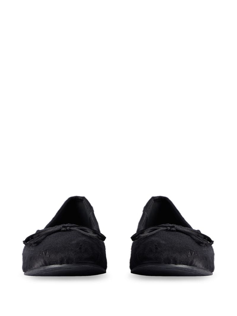 Black Leopold Ballerina Shoes