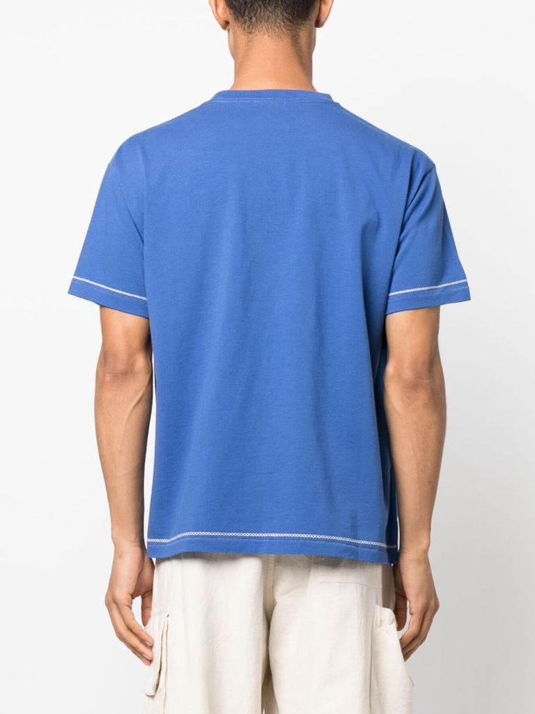 Blue Sailboat Cotton T-shirt