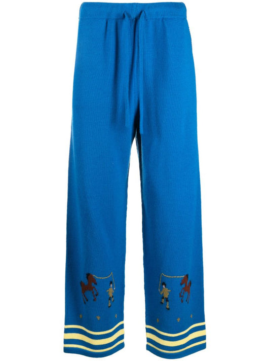Blue Pony Lasso Knitted Trousers