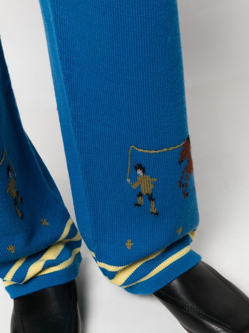 Blue Pony Lasso Knitted Trousers