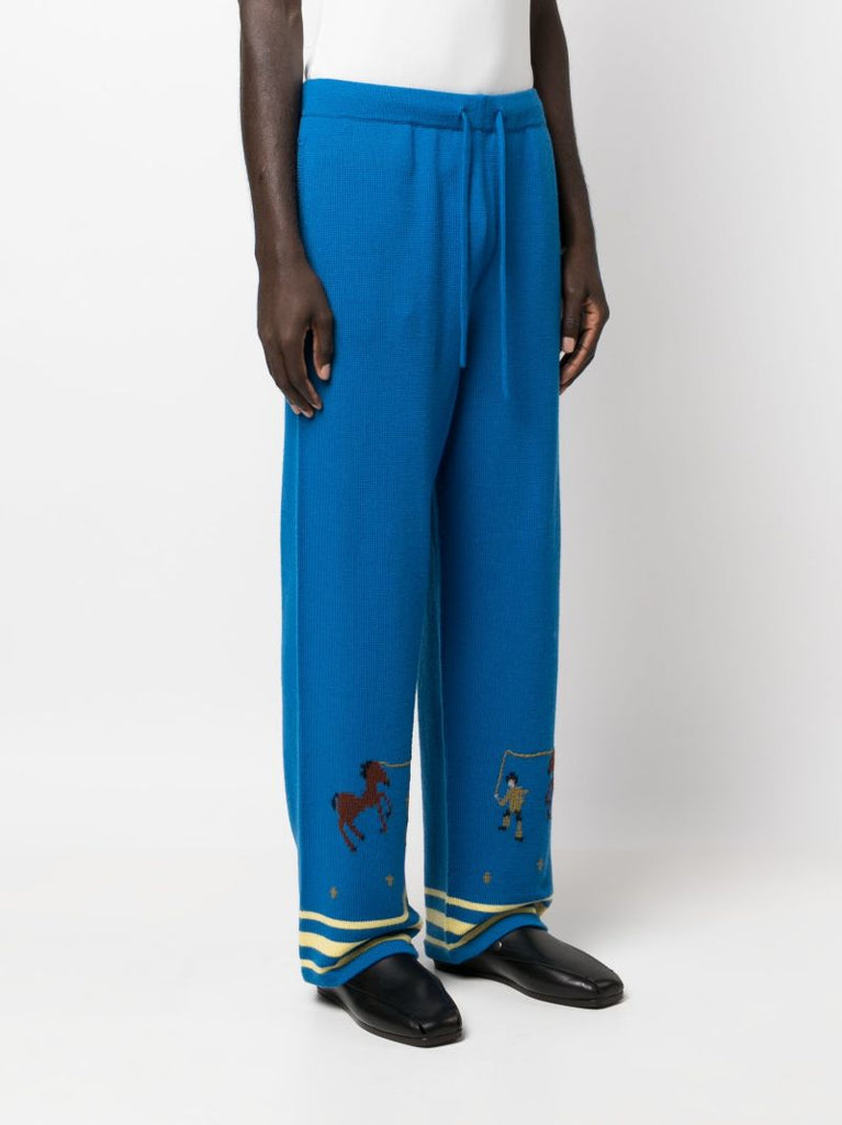 Blue Pony Lasso Knitted Trousers