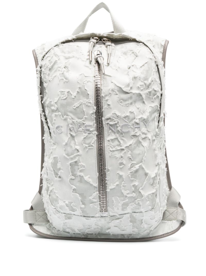 Grey G Zip Backpack
