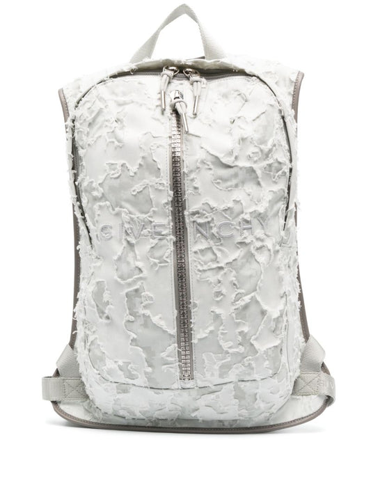 Grey G Zip Backpack
