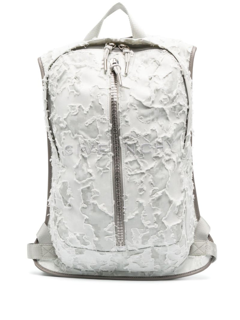 Grey G Zip Backpack