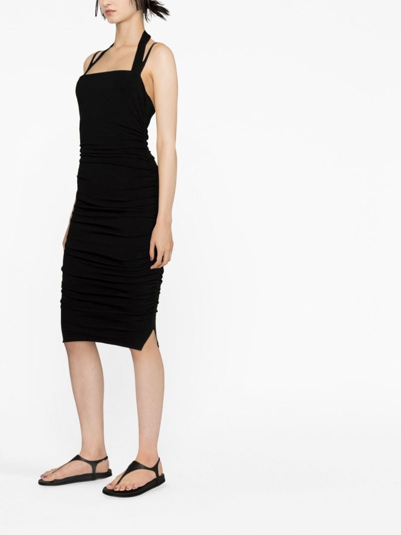 Black Hobin Knitted Midi Dress