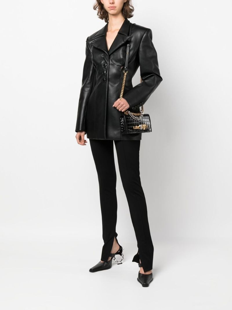 Black Jewelled Mini Shoulder Bag