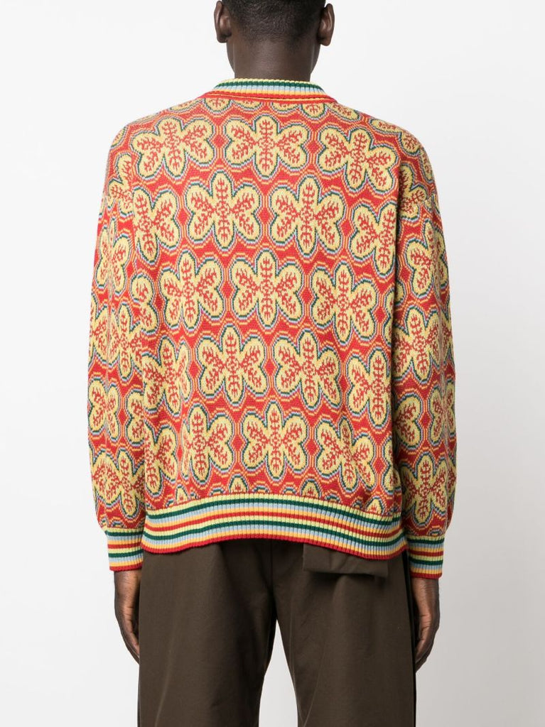 Red Dream State Half-zip Sweatshirt