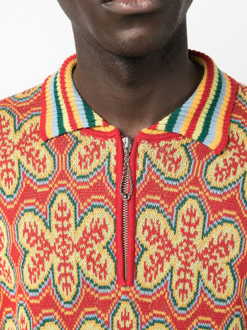 Red Dream State Half-zip Sweatshirt