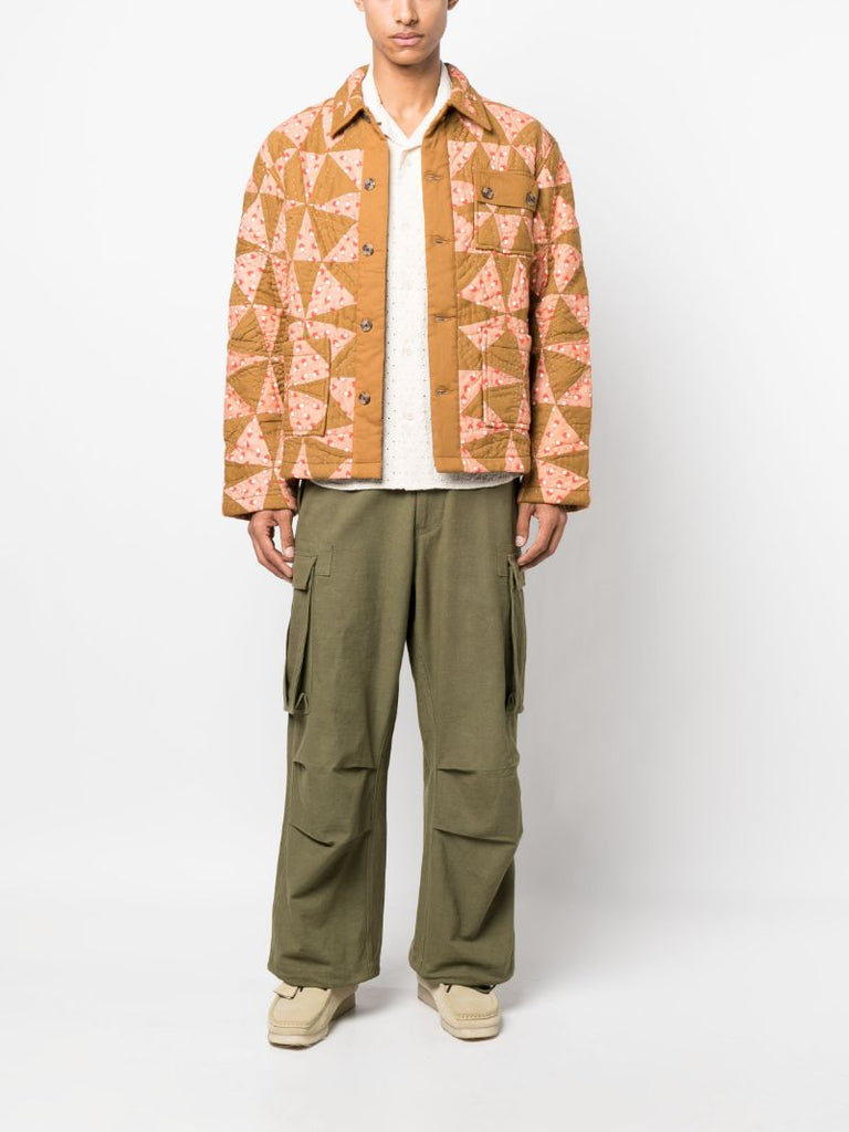 Neutral Kaleidoscope Quilted Jacket