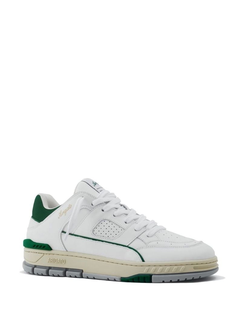 White Area Lo Leather Sneakers