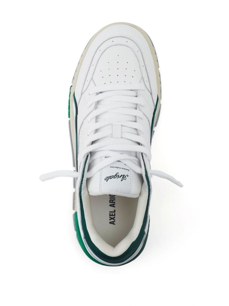 White Area Lo Leather Sneakers