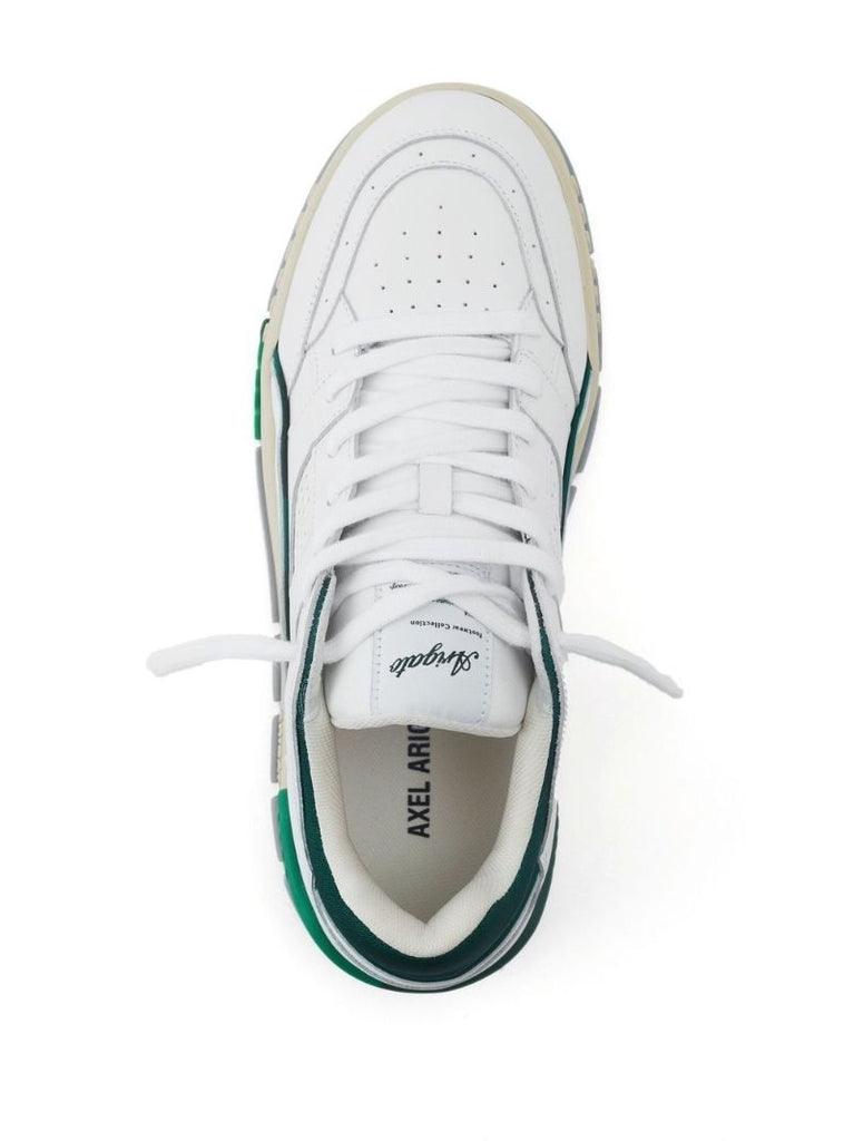 White Area Lo Leather Sneakers