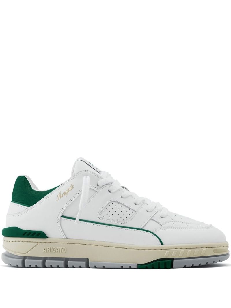 White Area Lo Leather Sneakers