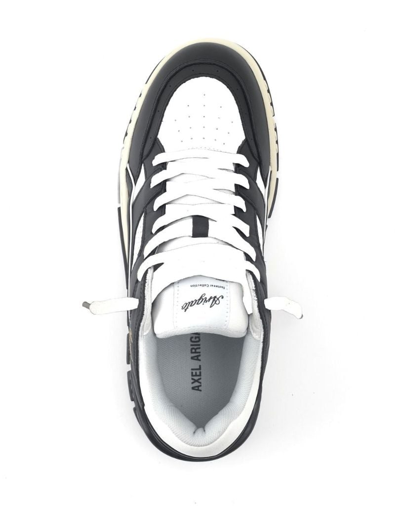Black Area Low-top Sneakers
