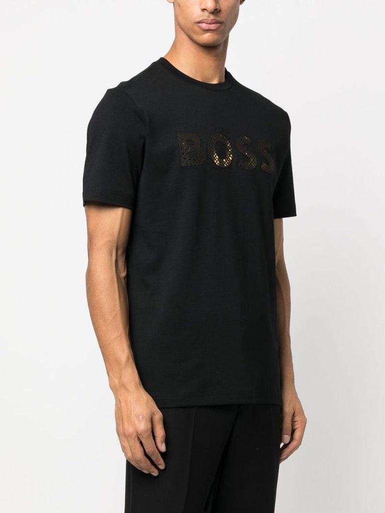 Black Logo Print T-shirt