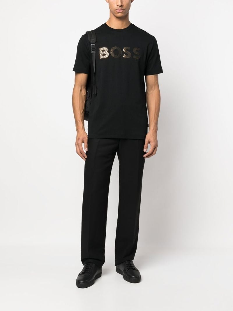 Black Logo Print T-shirt