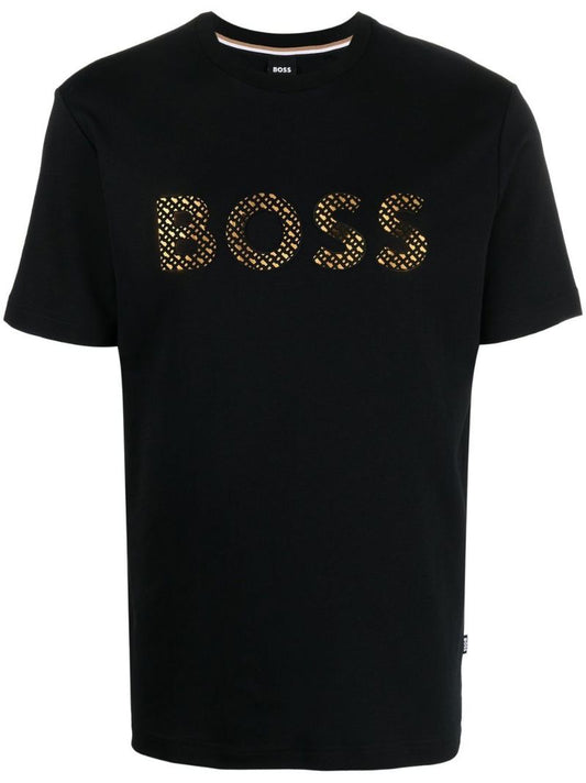 Black Logo Print T-shirt