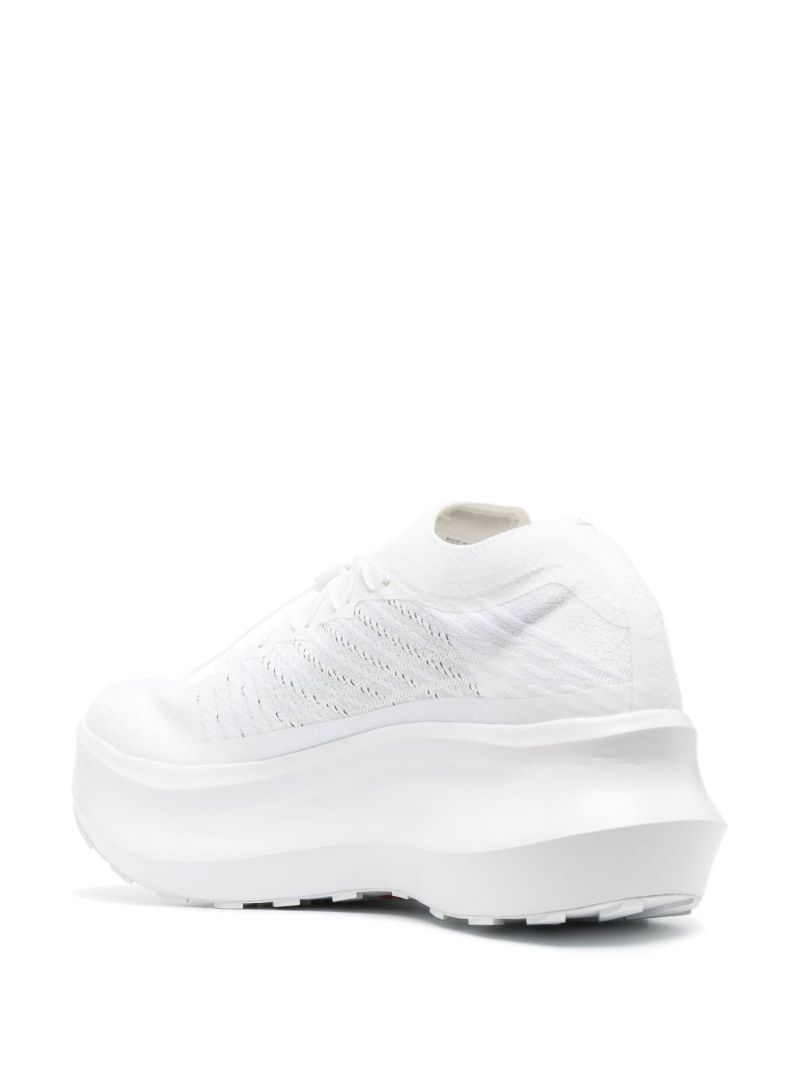X Salomon White Pulsar Platform Trainers