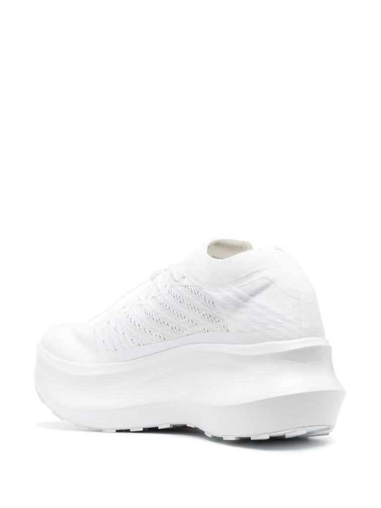 X Salomon White Pulsar Platform Trainers