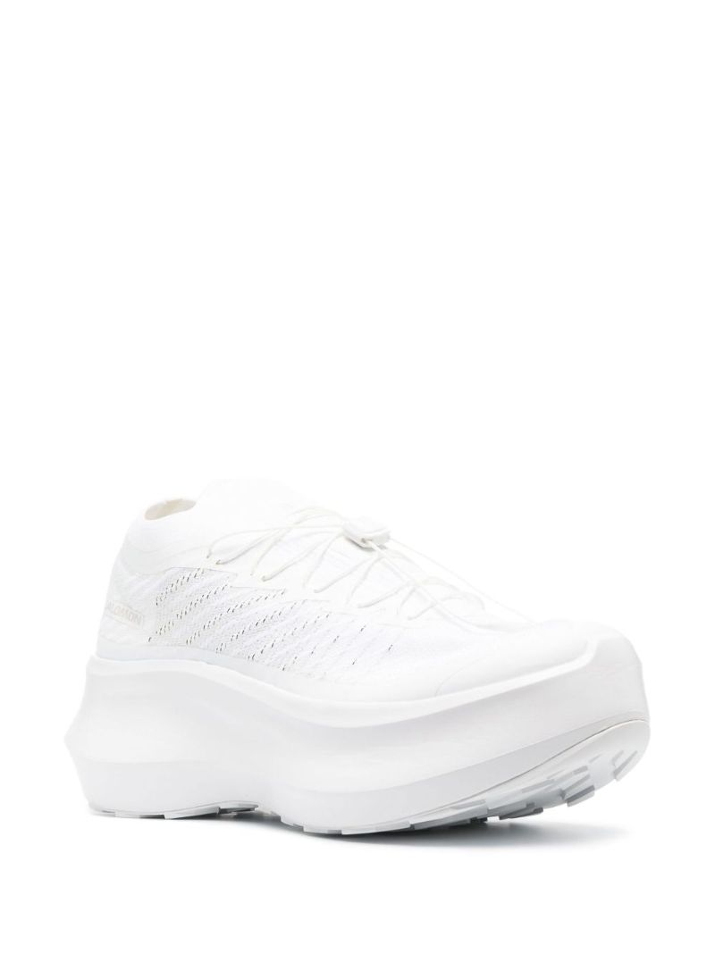 X Salomon White Pulsar Platform Trainers