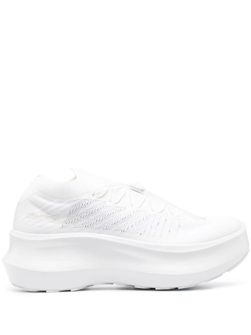 X Salomon White Pulsar Platform Trainers