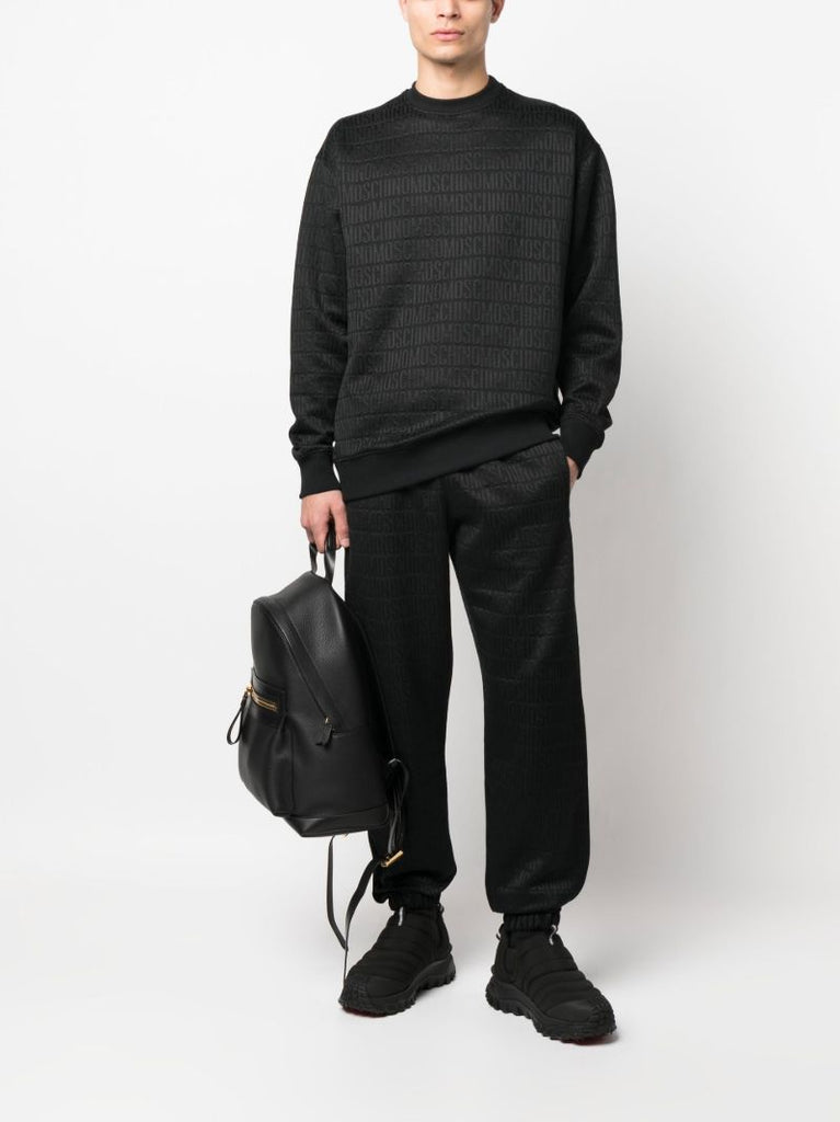Black Logo-jacquard Sweater