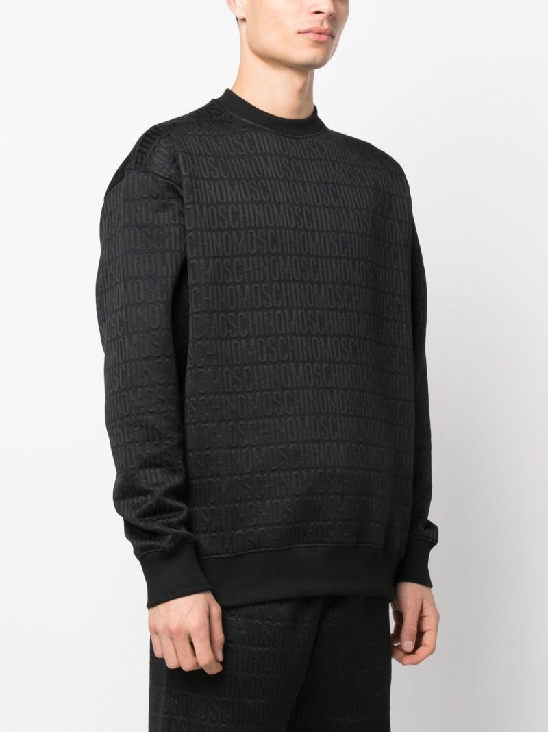Black Logo-jacquard Sweater