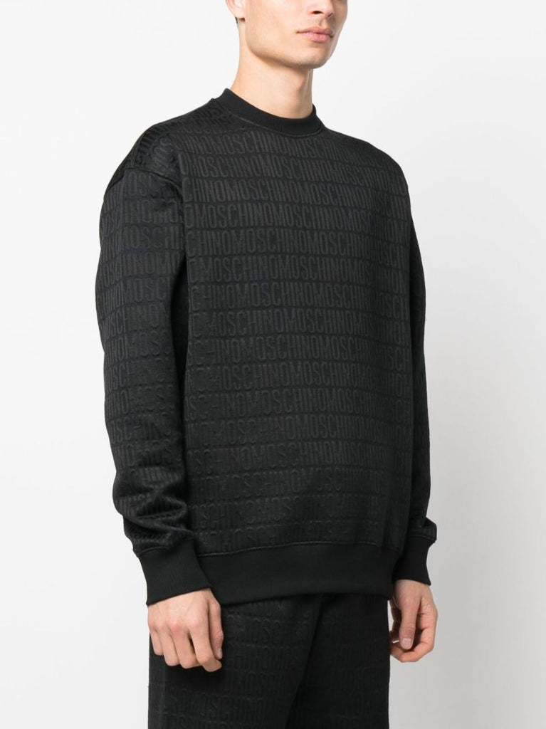 Black Logo-jacquard Sweater