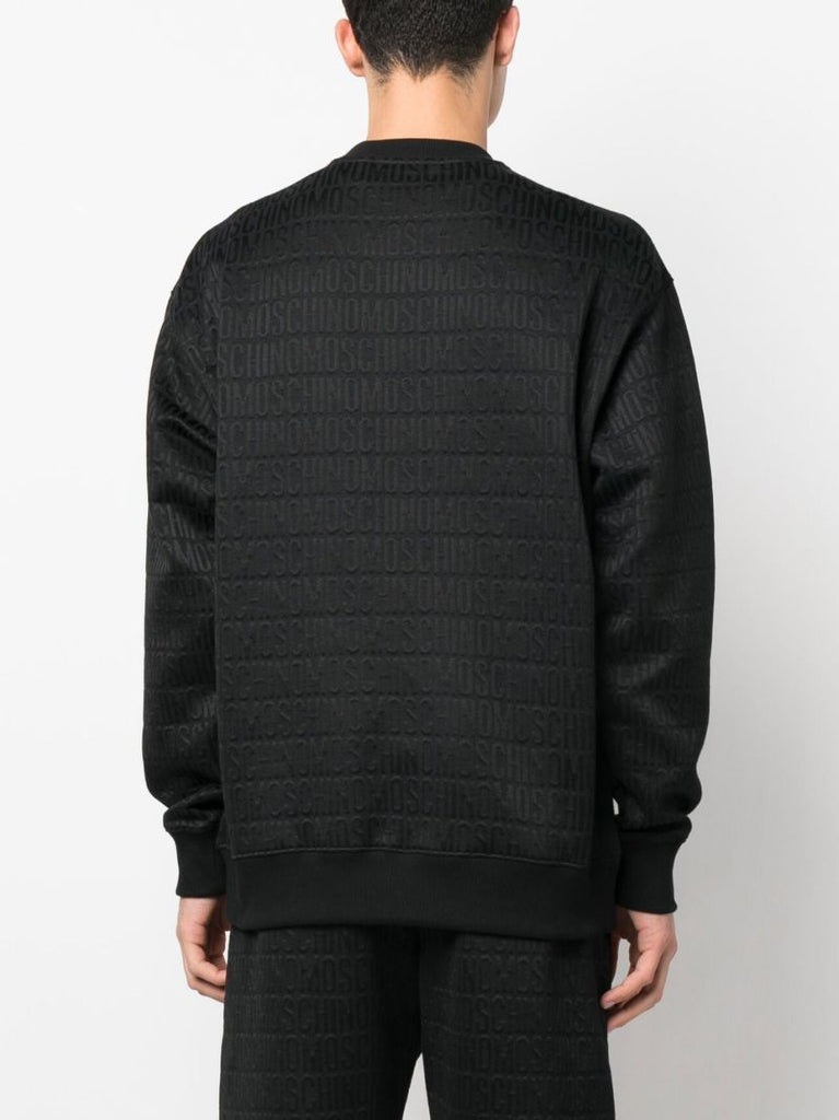 Black Logo-jacquard Sweater