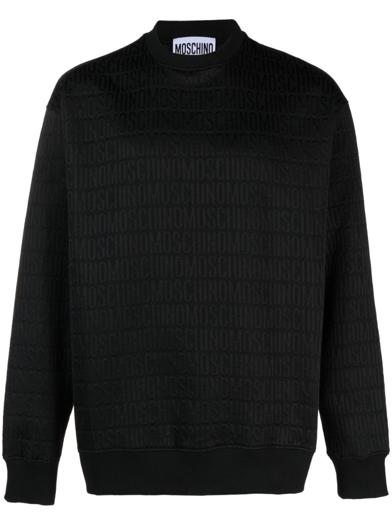 Black Logo-jacquard Sweater