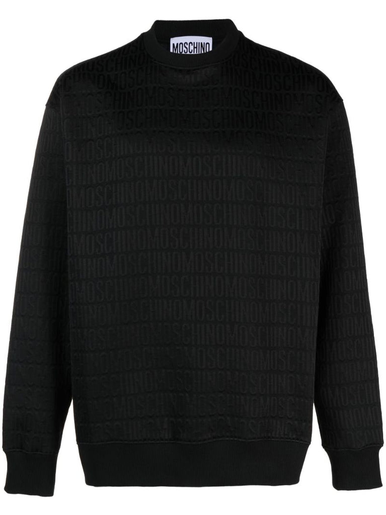 Black Logo-jacquard Sweater