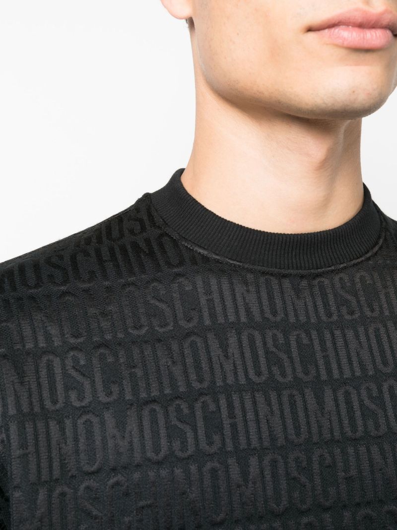 Black Logo-jacquard Sweater