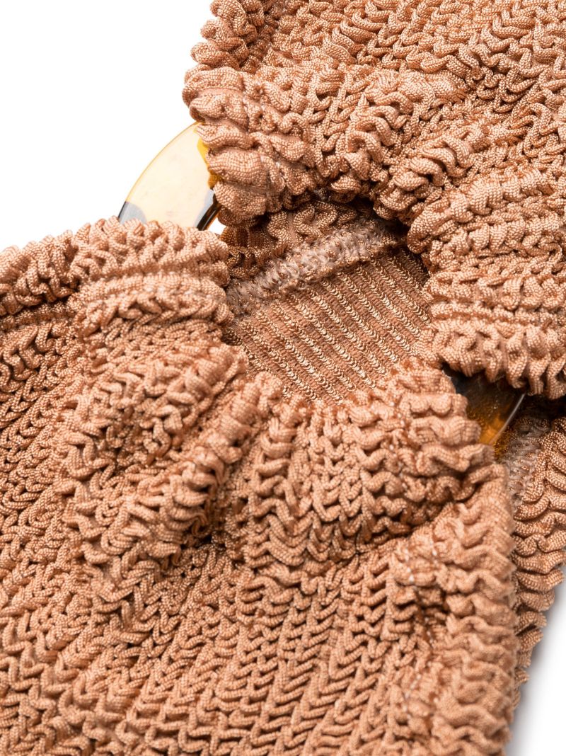 Brown Gloria Crinkle Bandeau Bikini