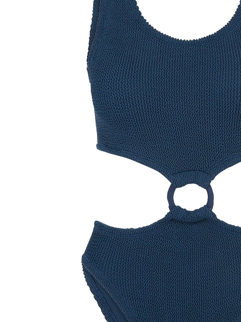 Blue Chloe Ruched Swimsuit