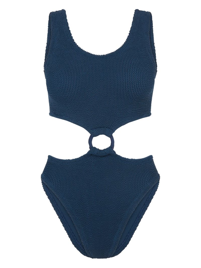 Blue Chloe Ruched Swimsuit
