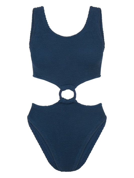 Blue Chloe Ruched Swimsuit